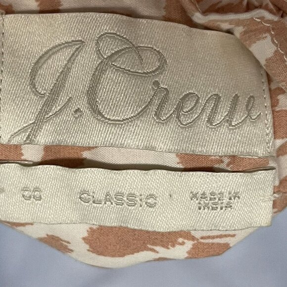 J. Crew Classic Fit Ruffle High Neck Button Up Shirt Popover Leopard Print Top - Picture 7 of 9